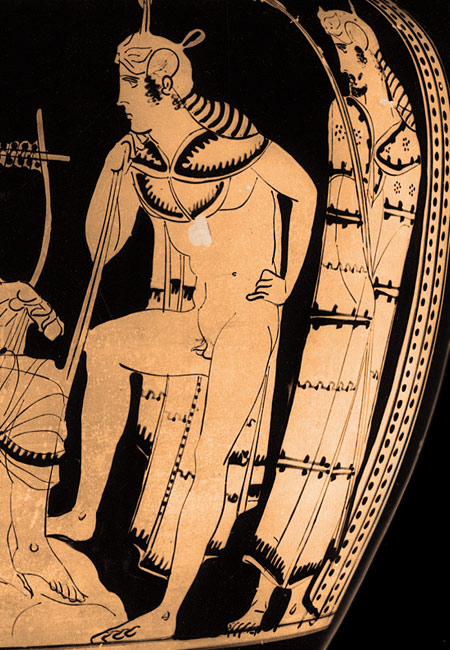Orpheus charming with song, Attic red-figure column krater, ca. 440 BC, Berlin Altes Museum, Antikensammlung Inv. V.I.3172