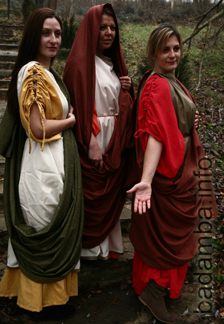 female Roman winter suits